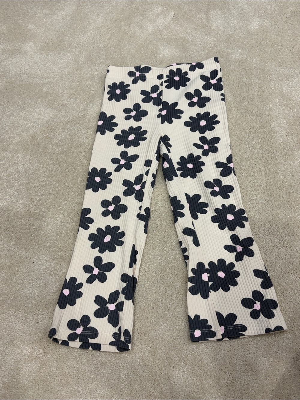 🦄5/25 Floral Ribbed Flares